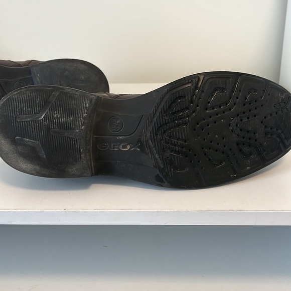 Geox men’s  leather brown Ankle  Boots With Zip Size 42 - Picture 9 of 11